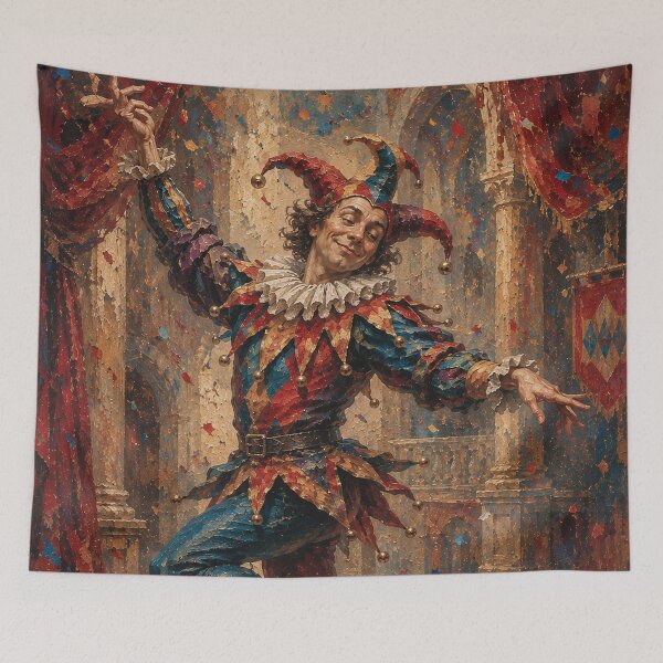 Item preview, Funny Court Jester painting. designed and sold by GalleryKauffeld.