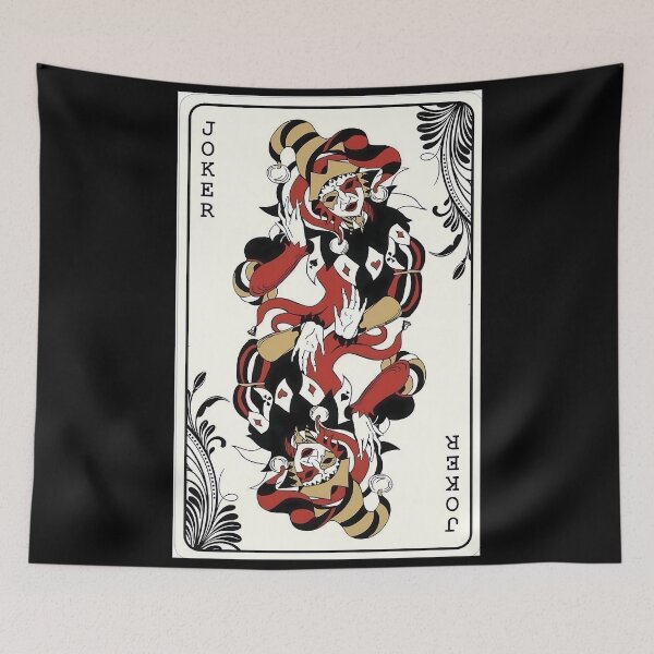 Item preview, Vintage Joker Playing Card Art – Retro Court Jester Graphic designed and sold by mentosdesigner.