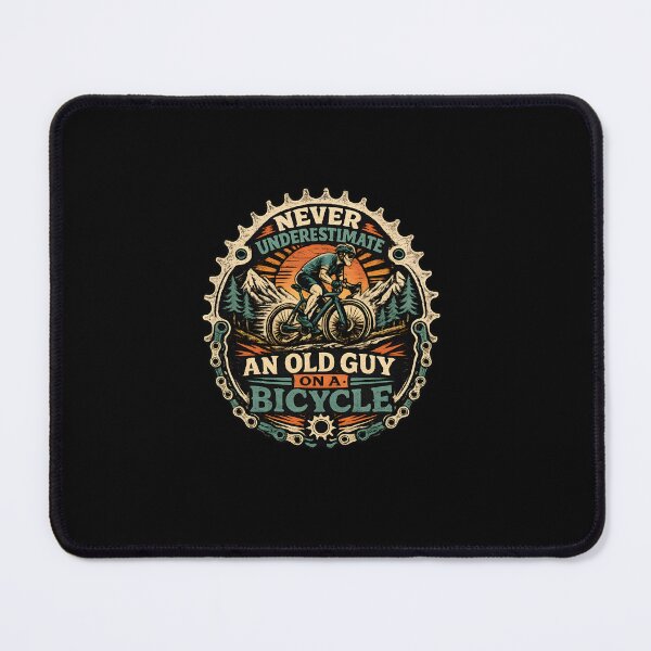 Item preview, Never Underestimate An Old Guy On A Bicycle Vintage Cycling Retro designed and sold by MizoX7.