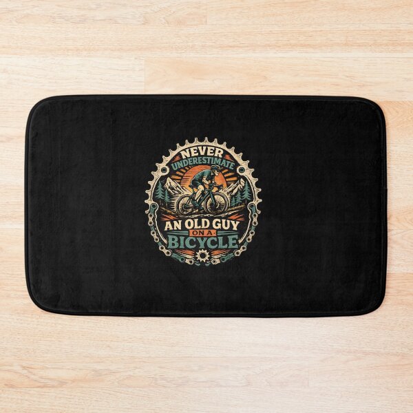Item preview, Never Underestimate An Old Guy On A Bicycle Vintage Cycling Retro designed and sold by MizoX7.