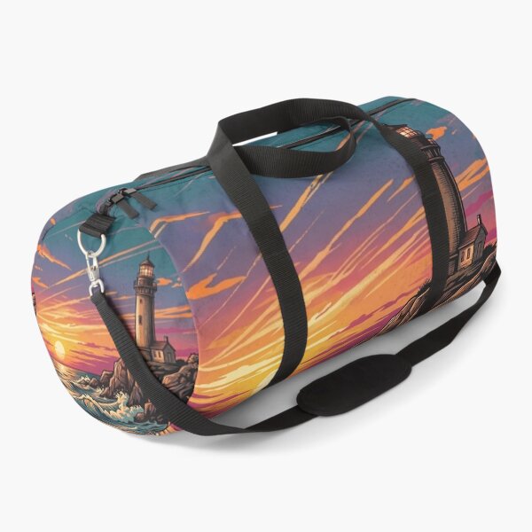 Item preview, Lighthouse at Sunset Coastal Landscape Illustration designed and sold by artscripts.