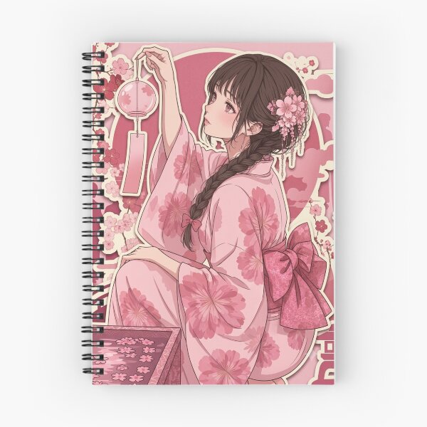 Item preview, Pink Yukata Lady - kawaii version designed and sold by Japanese Vibes.
