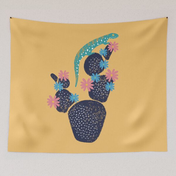 Item preview, Desert Lizard on Cactus designed and sold by IvysCreativityHouse.