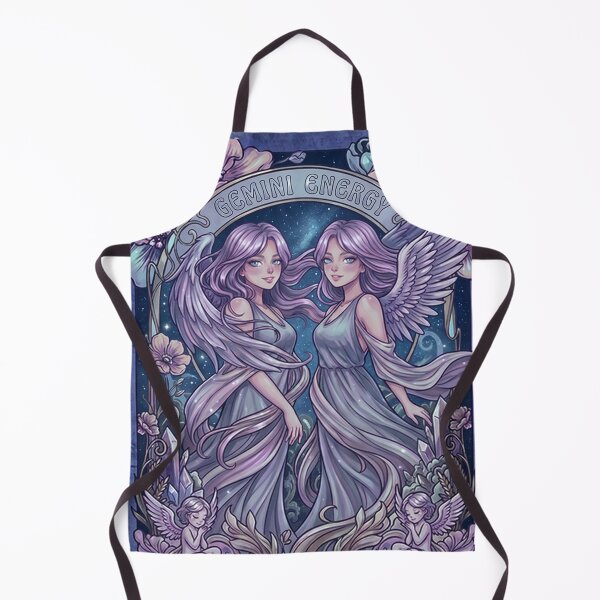 Item preview, Gemini Zodiac Twin Angels Anime Art | Gemini Energy Celestial Goddess | Dark Galaxy Astrology Illustration | Horoscope Constellation Wall Art | Gemini Birthday Gift | Fantasy Zodiac Decor designed and sold by RSDigitalPrintDesign.
