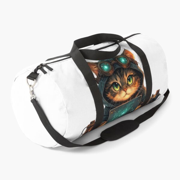 Item preview, Steampunk Cat Working On Laptop designed and sold by BetweenForms.