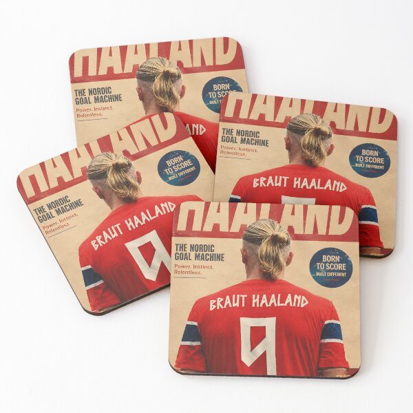Item preview, Haaland The Nordic Goal Machine Retro Sports Art designed and sold by iwzzuel.