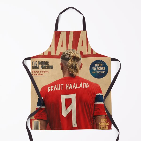 Item preview, Haaland The Nordic Goal Machine Retro Sports Art designed and sold by iwzzuel.