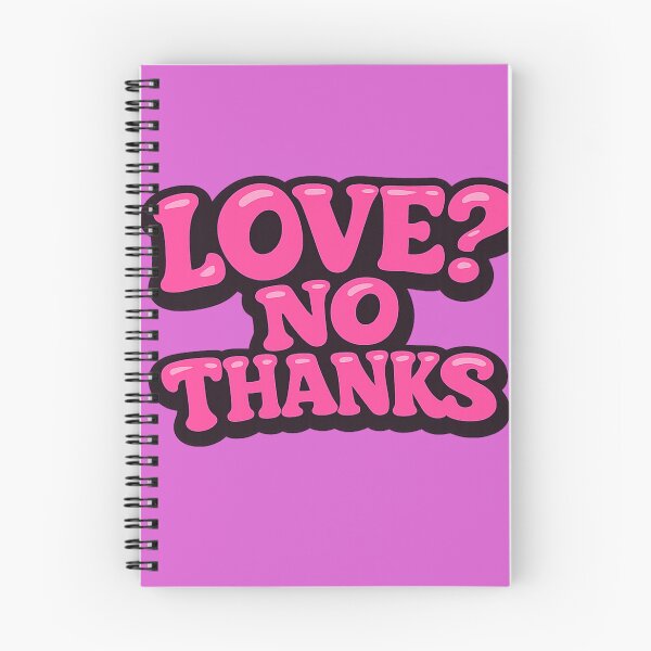 Item preview, Love? No Thanks | Funny Typography Design designed and sold by VasiArtLab.
