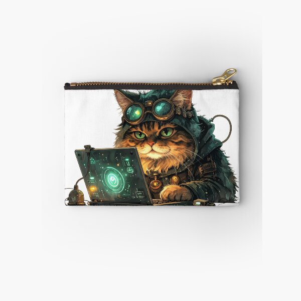 Item preview, Cozy Steampunk Cat Inventor Night Scene designed and sold by BetweenForms.