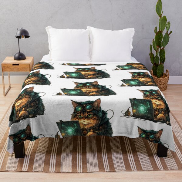 Item preview, Cozy Steampunk Cat Inventor Night Scene designed and sold by BetweenForms.