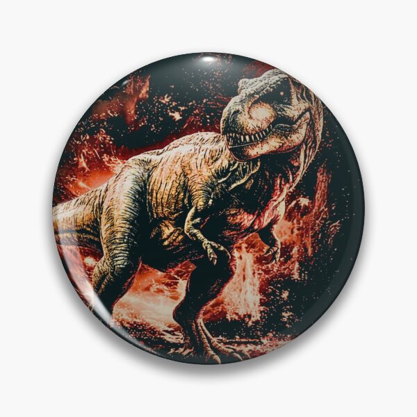 Item preview, Tyrannosaurus Rex Apex Genetic - Epic Volcanic Dinosaur Art designed and sold by Syrupulse.