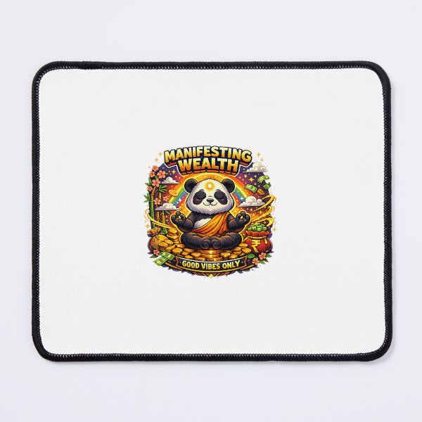 Item preview, Manifesting Wealth Panda Meditation Art designed and sold by ArtBubbles1.