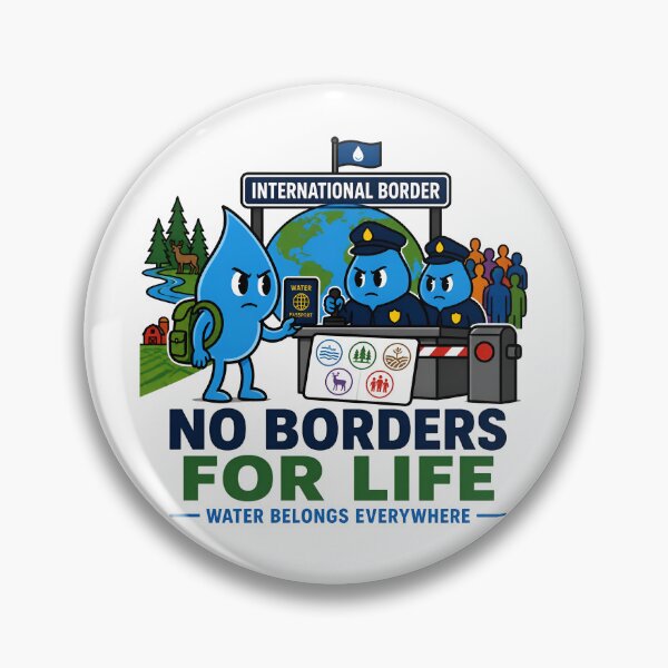 Item preview, No Borders for Life Water Conservation designed and sold by Nuvoro Eco Awareness.