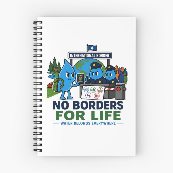 Item preview, No Borders for Life Water Conservation designed and sold by Nuvoro Eco Awareness.