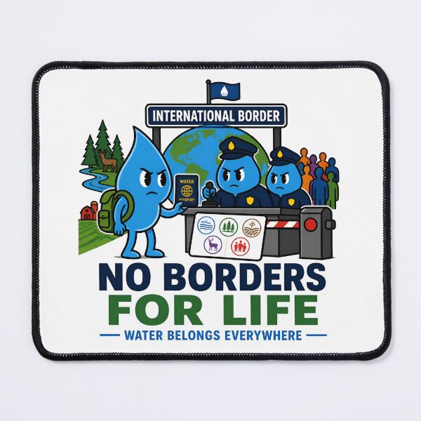 Item preview, No Borders for Life Water Conservation designed and sold by Nuvoro Eco Awareness.