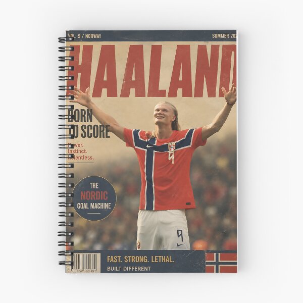 Item preview, Erling Haaland Vintage Magazine Football designed and sold by iwzzuel.