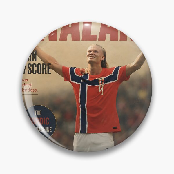 Item preview, Erling Haaland Vintage Magazine Football designed and sold by iwzzuel.