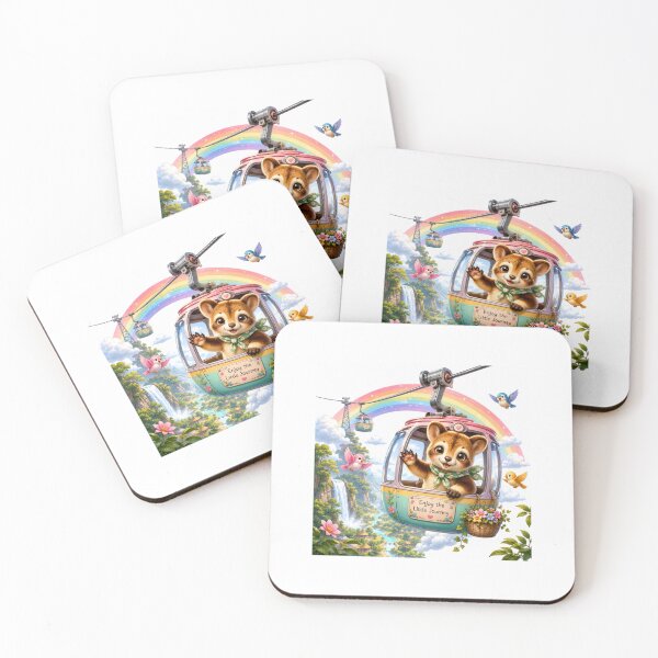 Item preview, Tree Kangaroo Rainbow Cable Car Adventure designed and sold by QuirkNest Studio .
