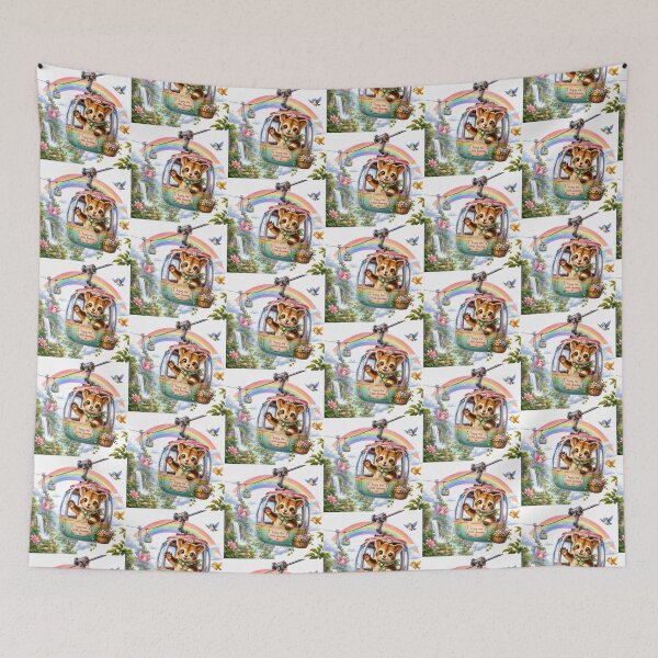 Item preview, Tree Kangaroo Rainbow Cable Car Adventure designed and sold by QuirkNest Studio .