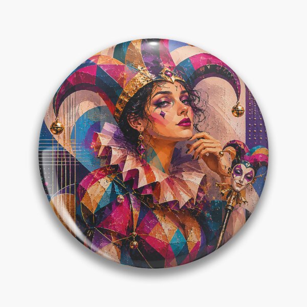 Item preview, Female Court Jester artwork. designed and sold by GalleryKauffeld.