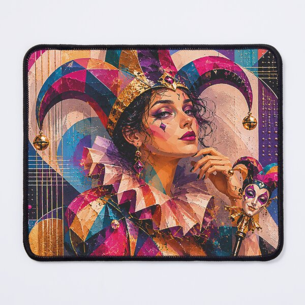 Item preview, Female Court Jester artwork. designed and sold by GalleryKauffeld.