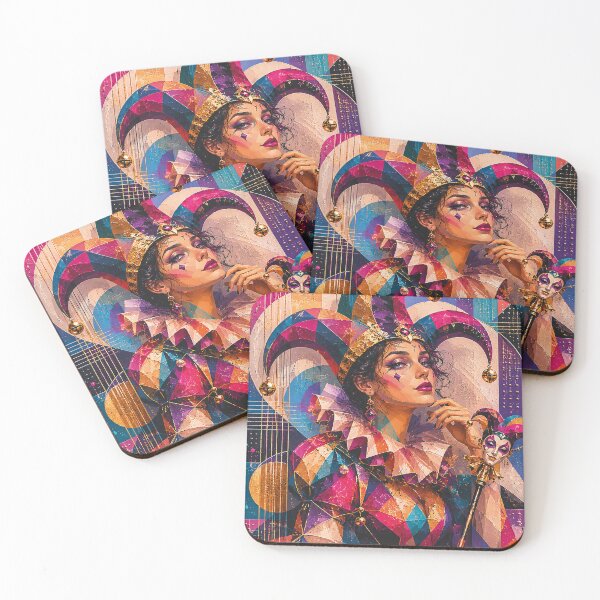 Item preview, Female Court Jester artwork. designed and sold by GalleryKauffeld.