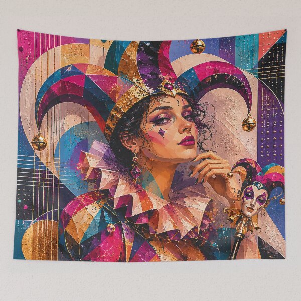 Item preview, Female Court Jester artwork. designed and sold by GalleryKauffeld.