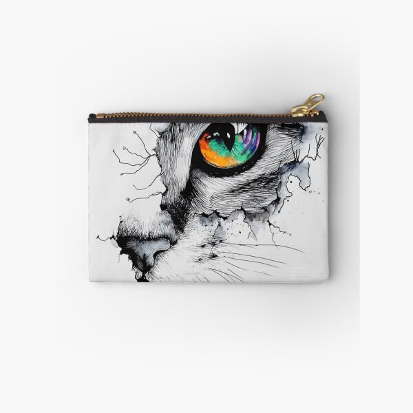 Item preview, Rainbow Cat Eye Ink Drawing designed and sold by Fayes4Art.