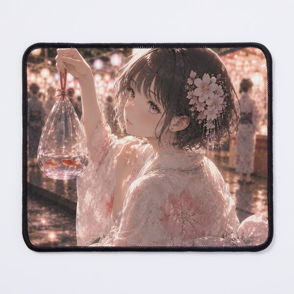 Item preview, White Yukata Lady designed and sold by Japanese Vibes.