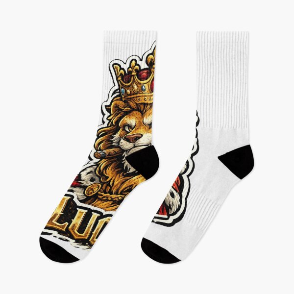 Item preview, Lucas – Royal Lion Name Mascot Sticker designed and sold by AlexLineArt.