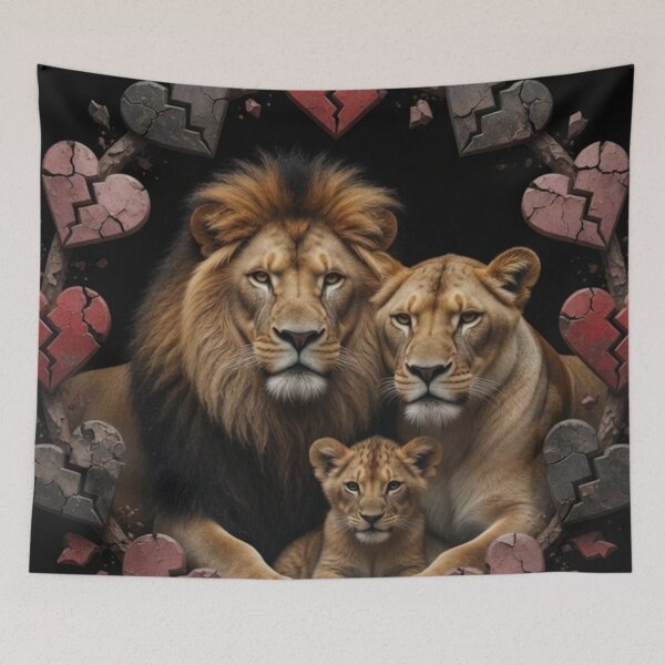 Item preview, Save Us Not Many Of Us Left Lion Family Wildlife Conservation T-Shirt designed and sold by Pioneer Spirit Market.