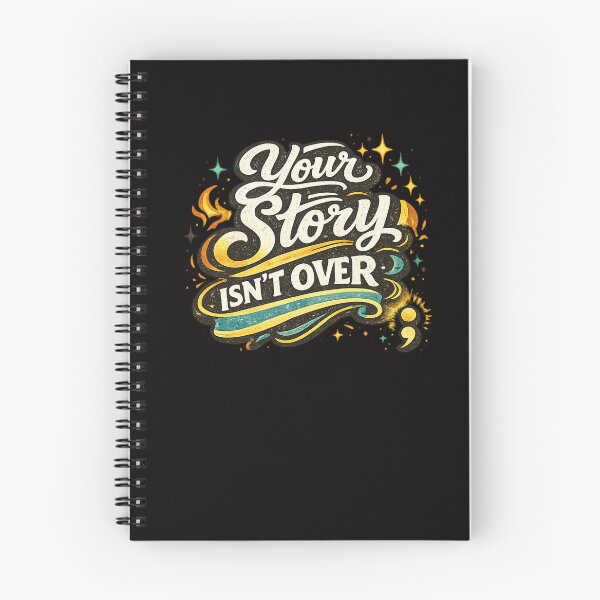 Item preview, Your Story Isn't Over | Inspirational Typography Design designed and sold by VasiArtLab.