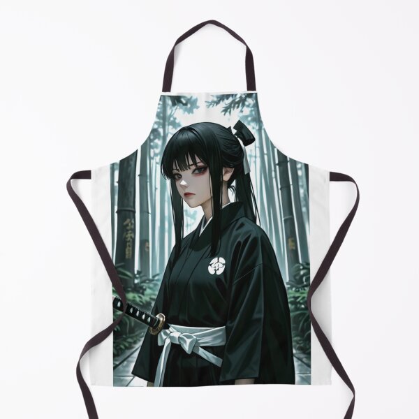 Item preview, Art - Young Samurai Woman, Traditional Japanese Illustration designed and sold by AnimeShin.