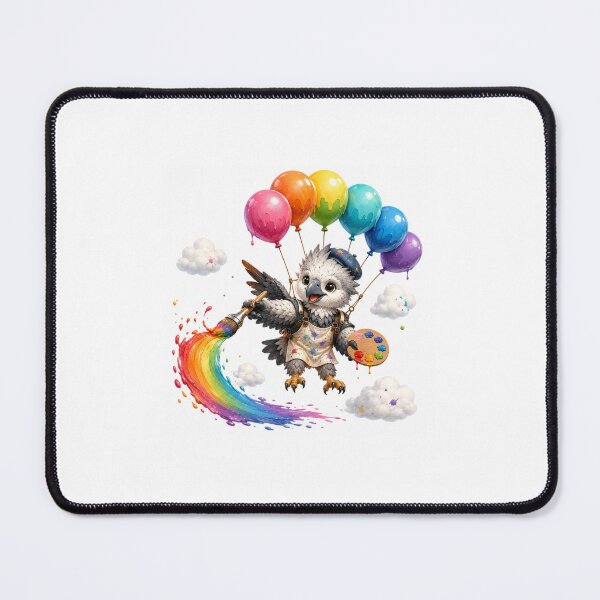 Item preview, Harpy Eagle Rainbow Paint Balloon Flight designed and sold by QuirkNest Studio .