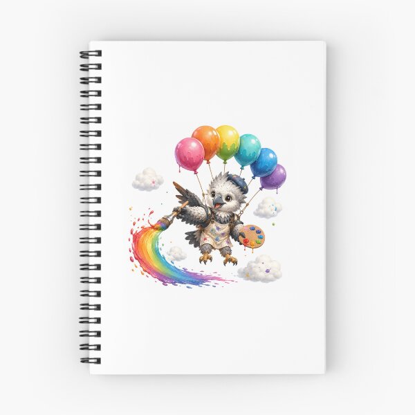 Item preview, Harpy Eagle Rainbow Paint Balloon Flight designed and sold by QuirkNest Studio .
