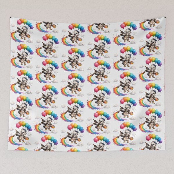 Item preview, Harpy Eagle Rainbow Paint Balloon Flight designed and sold by QuirkNest Studio .