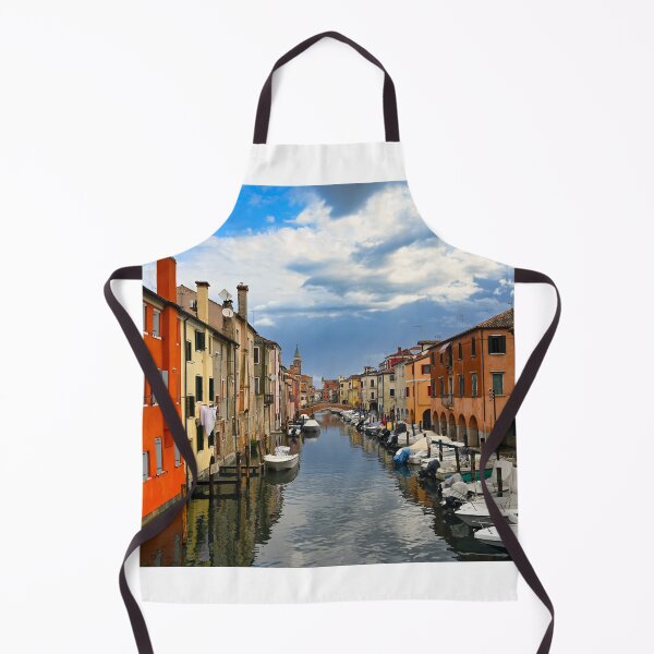Item preview, Small boats floating in calm water in town of Chioggia, Venetian Lagoon, Veneto, Italy. designed and sold by goceris.