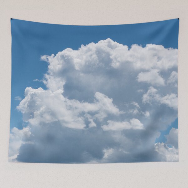 Item preview, Serene Ocean Under Fluffy Clouds designed and sold by Georgia Mizuleva.