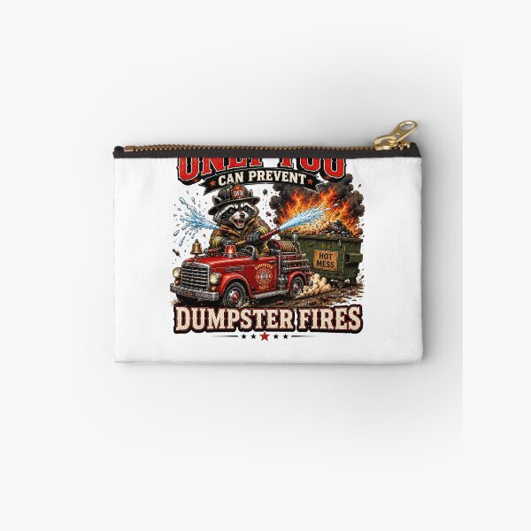 Item preview, Only You Can Prevent Dumpster Fires Funny Raccoon Firefighter Vintage Shirt designed and sold by Masloshop.