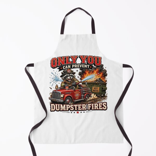 Item preview, Only You Can Prevent Dumpster Fires Funny Raccoon Firefighter Vintage Shirt designed and sold by Masloshop.