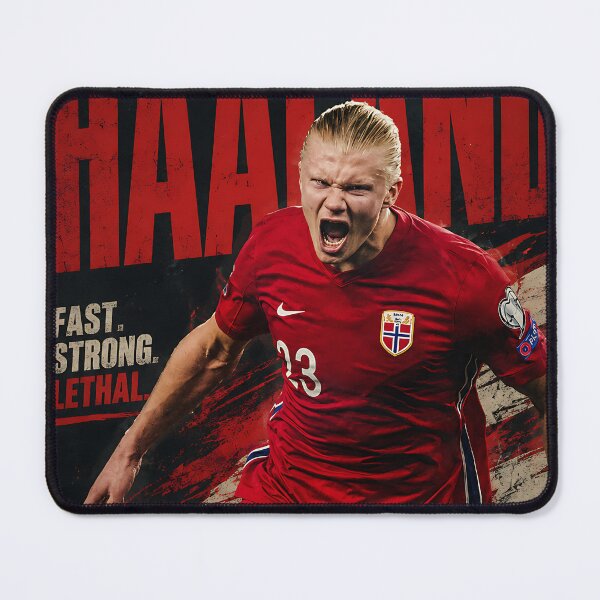 Item preview, Haaland Fast Strong Lethal Soccer Graphic designed and sold by iwzzuel.