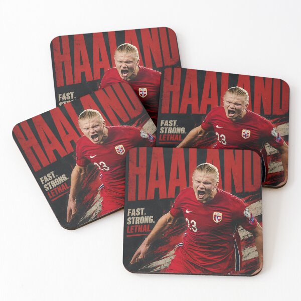Item preview, Haaland Fast Strong Lethal Soccer Graphic designed and sold by iwzzuel.