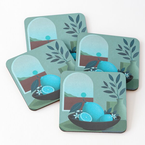 Item preview, Turquoise Lemon Escape designed and sold by joycrysstudio.
