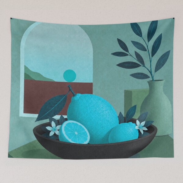 Item preview, Turquoise Lemon Escape designed and sold by joycrysstudio.