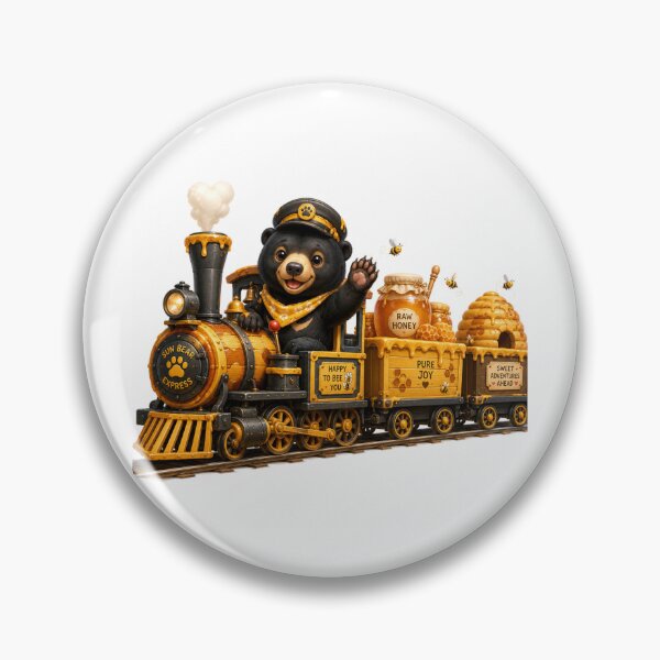 Item preview, Sun Bear Honey Express Train Adventure designed and sold by QuirkNest Studio .
