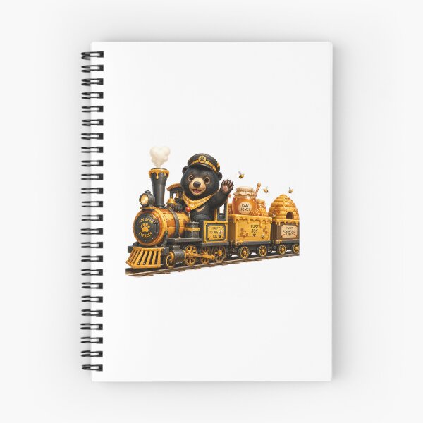 Item preview, Sun Bear Honey Express Train Adventure designed and sold by QuirkNest Studio .