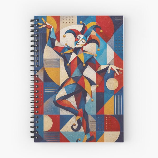 Item preview, Funny Court Jester a cubist painting. designed and sold by GalleryKauffeld.