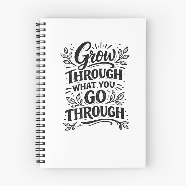 Item preview, Grow Through What You Go Through | Inspirational Typography Design designed and sold by VasiArtLab.