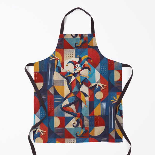 Item preview, Funny Court Jester a cubist painting. designed and sold by GalleryKauffeld.