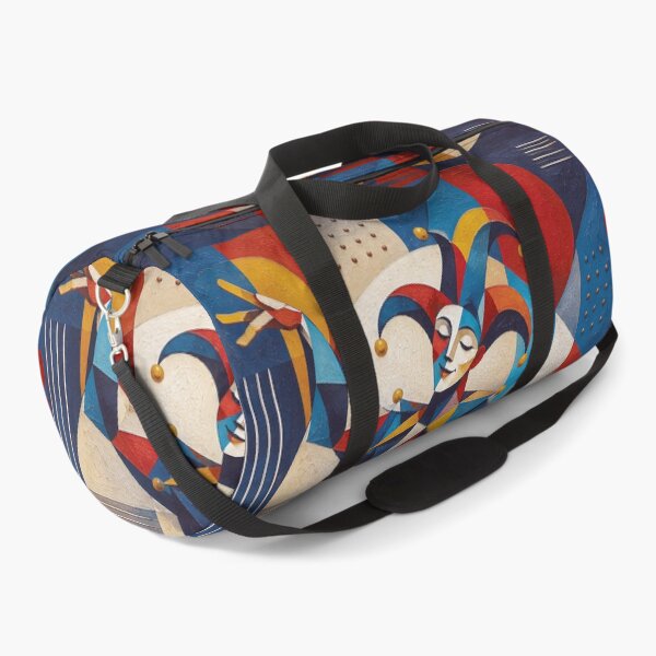 Item preview, Funny Court Jester a cubist painting. designed and sold by GalleryKauffeld.
